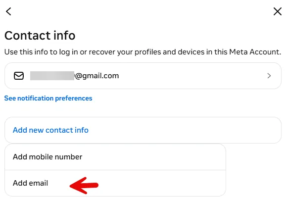 ขั้นที่ 6: เลือก add email